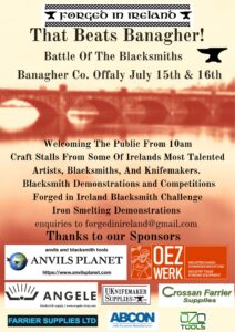Forged In Ireland are putting a lot of work into this event !! Please Support as it should be a great couple of days